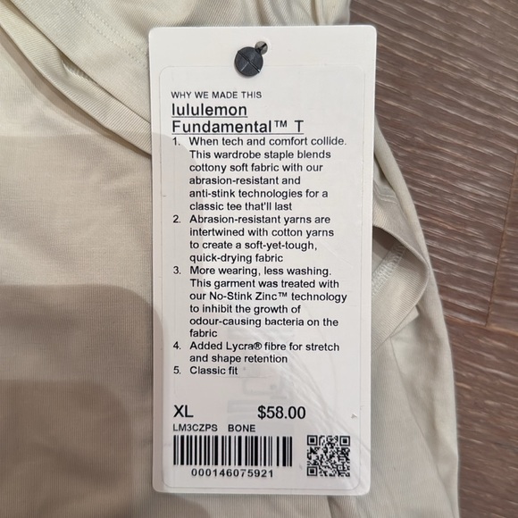 Lululemon Fundamental Tee - NWT Orig. $58 - Picture 3 of 4